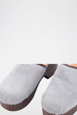 Sabots en cuir - Gris