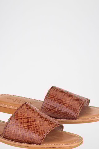 Mules en cuir - Marron