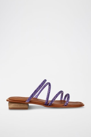 Mules à talons - Violet
