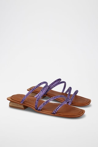 Mules à talons - Violet