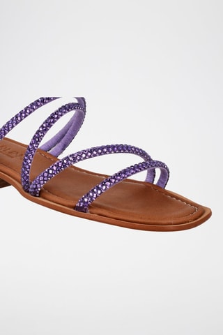 Mules à talons - Violet