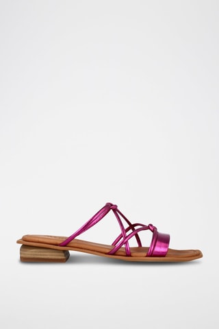 Mules en cuir - Rose