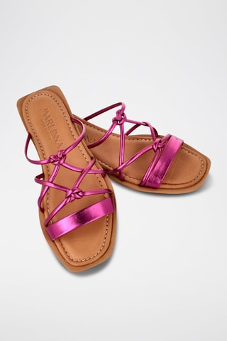 Mules en cuir - Rose