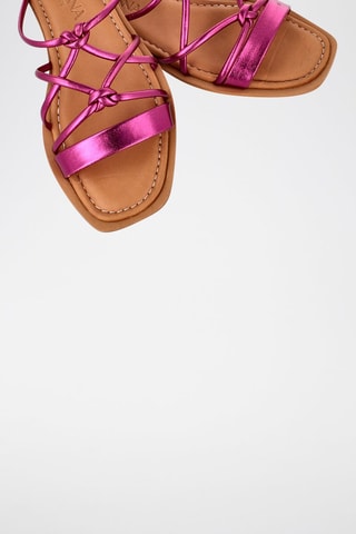 Mules en cuir - Rose