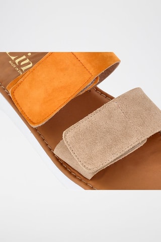 Mules en nubuck - Orange