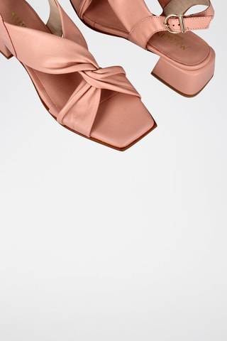 Sandales à talons en cuir Florencia - Rose