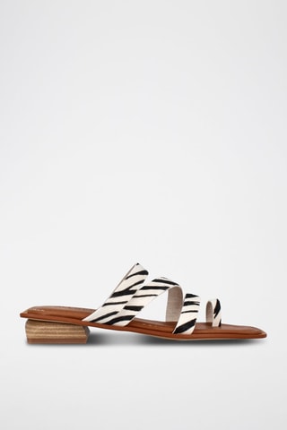 Mules en cuir Cebra - Noir