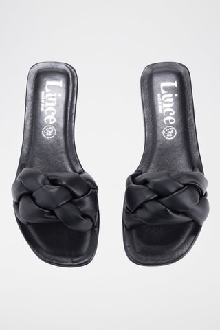 Mules en cuir - Noir