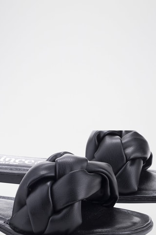 Mules en cuir - Noir