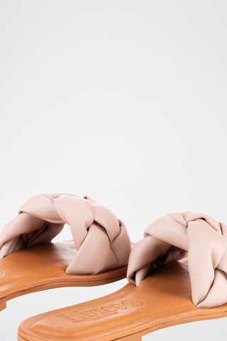 Mules en cuir - Nude