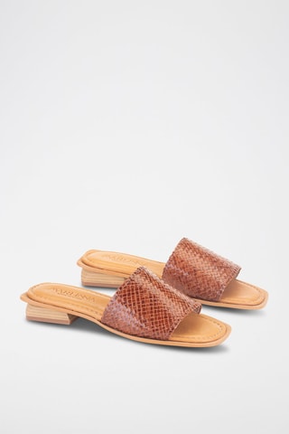 Mules en cuir - Marron