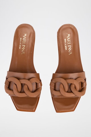 Mules en cuir - Marron