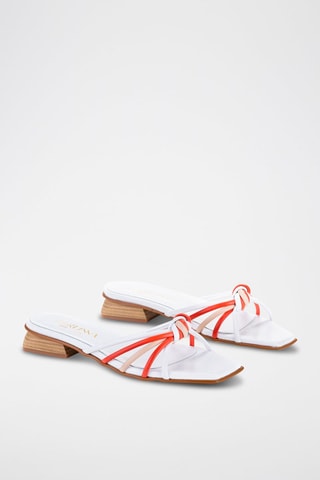 Mules en cuir - Blanc