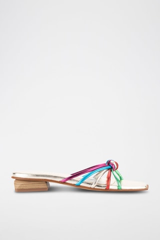 Mules en cuir - Doré