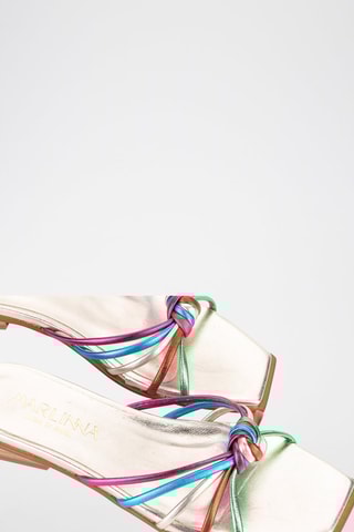 Mules en cuir - Doré