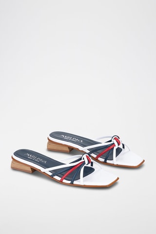 Mules en cuir - Blanc