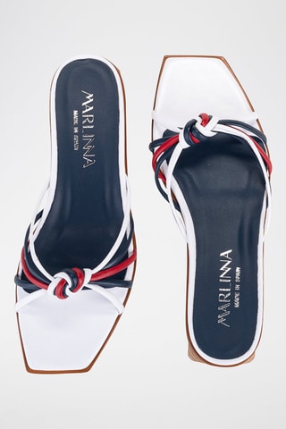 Mules en cuir - Blanc