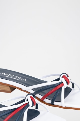 Mules en cuir - Blanc