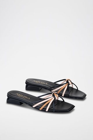 Mules en cuir - Noir