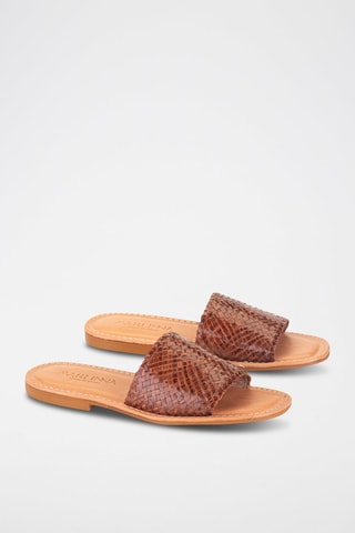 Mules en cuir - Marron