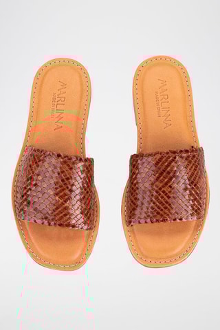 Mules en cuir - Marron