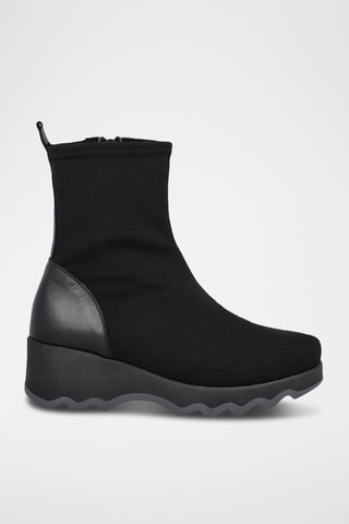 Bottines en cuir - Noir