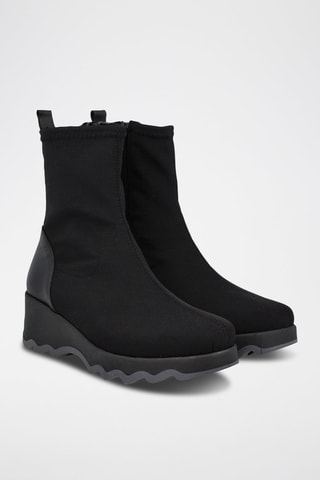 Bottines en cuir - Noir