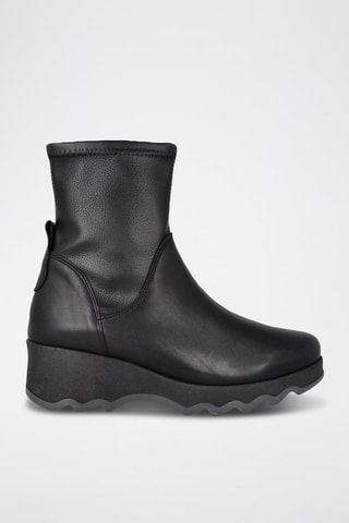 Bottines en cuir - Noir