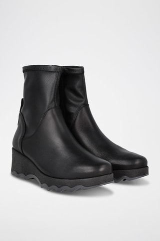 Bottines en cuir - Noir