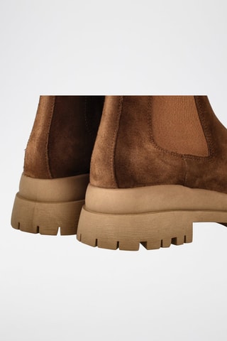 Bottines en nubuck - Marron