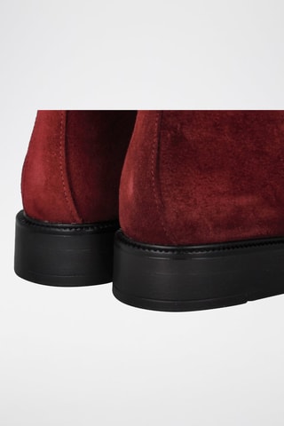 Bottines en nubuck - Bordeaux
