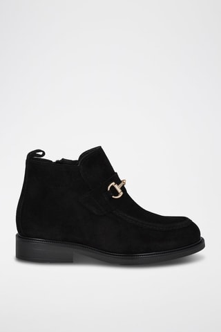 Bottines en nubuck - Noir