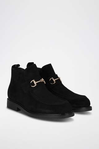 Bottines en nubuck - Noir