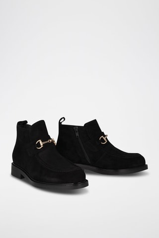 Bottines en nubuck - Noir