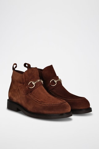 Bottines en nubuck - Marron