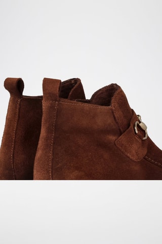 Bottines en nubuck - Marron