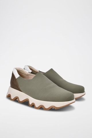 Slip-on plateformes Ola - Kaki