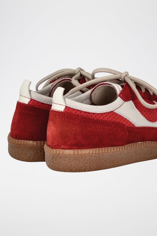 Baskets en cuir - Rouge