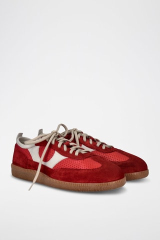 Baskets en cuir - Rouge
