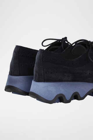 Baskets en nubuck - Bleu marine