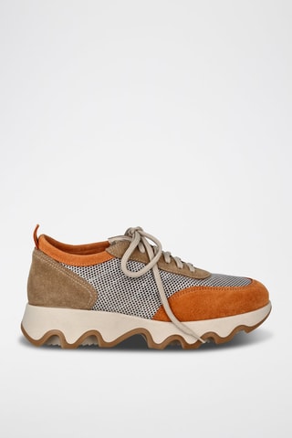 Baskets plateformes en nubuck Ola - Orange