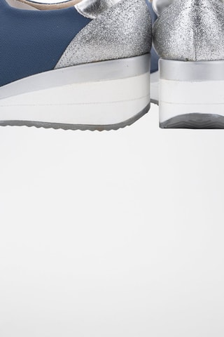 Baskets en cuir - Bleu