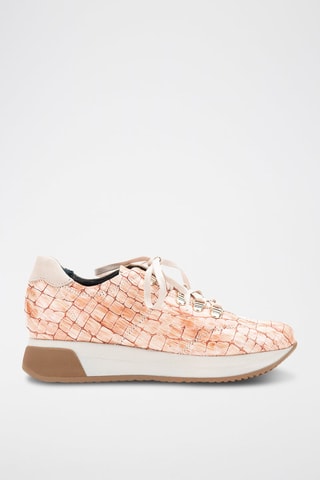 Sneakers en cuir Bora - Rose clair