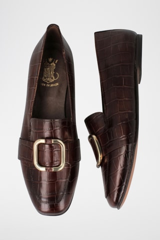 Mocassins en cuir Lily - Bordeaux