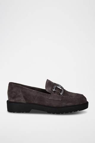 Mocassins en nubuck Cardiff - Gris foncé