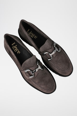 Mocassins en nubuck Cardiff - Gris foncé