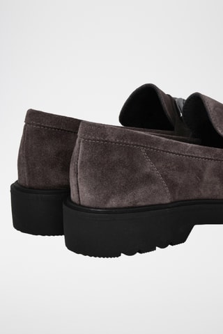 Mocassins en nubuck Cardiff - Gris foncé