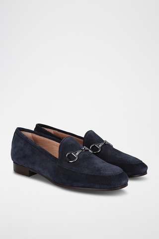 Mocassins en nubuck Castellar - Bleu marine