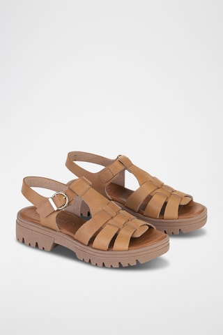 Sandales en cuir Sparta - Marron clair