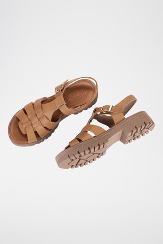 Sandales en cuir Sparta - Marron clair